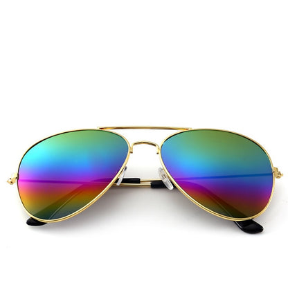 A new generation of color film UV reflective metal Sunglasses Polarized Sunglasses ladies fashion sunglasses