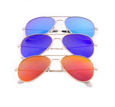 A new generation of color film UV reflective metal Sunglasses Polarized Sunglasses ladies fashion sunglasses