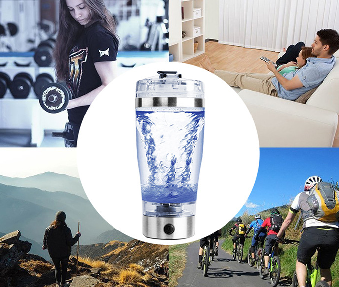 Newest Sports Electric Protein Mixer Shaker Shaking Cup Bottle