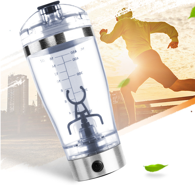 600ml Usb Protein Shaker Bottle Vortex Mixer Blender Portable Stirring  Blender Cup